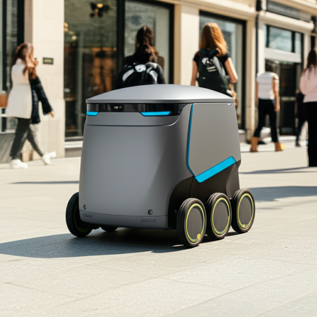 Delivery robots network